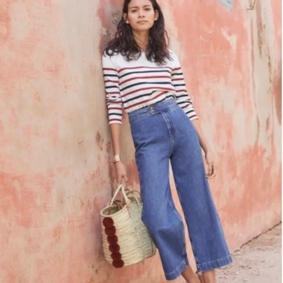 Sezane High Rise Joyce Jeans Sz 38 US 6 - Picture 2 of 9